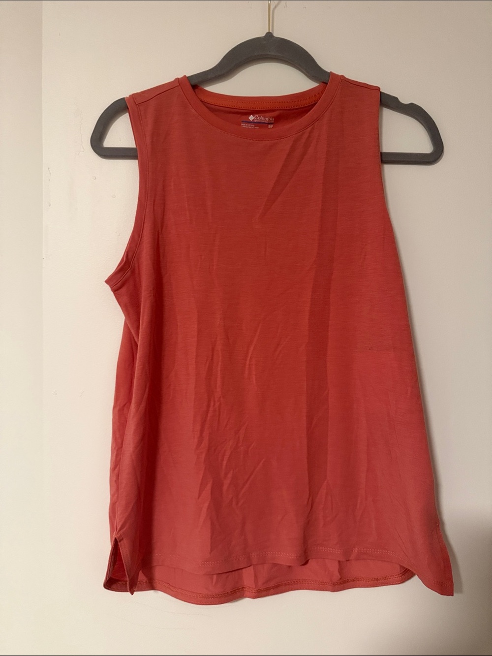 Columbia Women’s Sleeveless Tank in Coral Red